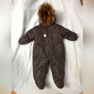 Rothschild Baby Snowsuit Pram with Faux Fur Hood 6/9